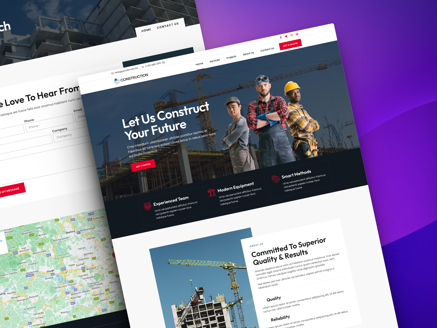 Beautiful Wordpress General Construction Website