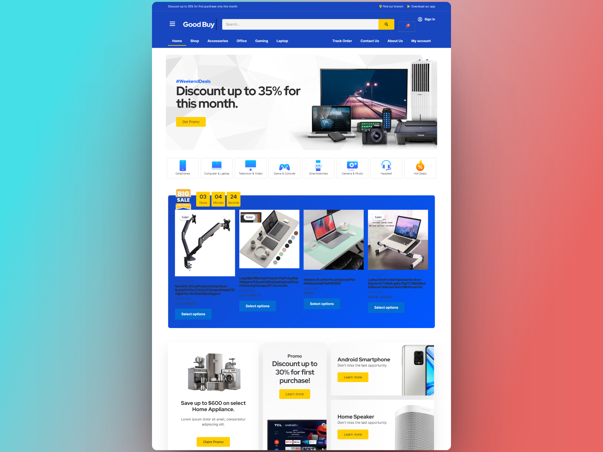 Wordpress Goodbuy Ecommerce website template